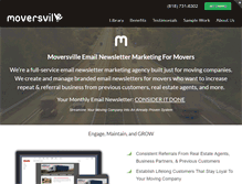 Tablet Screenshot of moversville.com